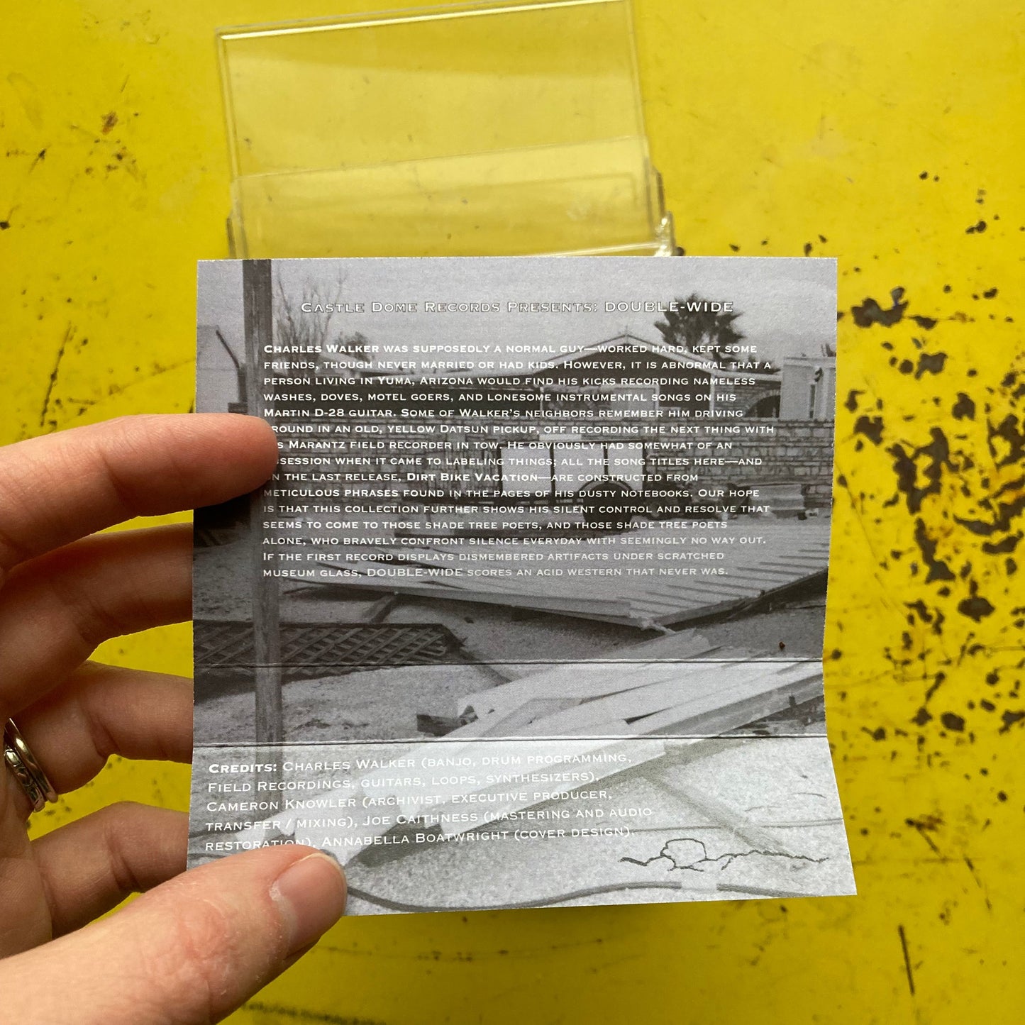 Charles 'Poppy Bob' Walker — DOUBLE-WIDE — [Limited-Edition Cassette]